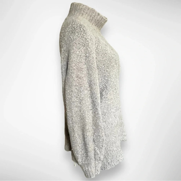 AERIE Gray Beige Mock Neck Wool Blend Pullover Sweater Size Small | EUC - Picture 5 of 10